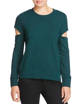 Alison Andrews Cutout Sleeve Sweatshirt