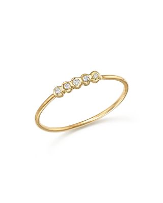 Zoë Chicco 14K Yellow Gold Bezel Diamond Ring