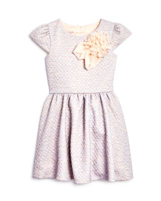 Pippa & Julie Girls' Pucker Knit Dress - Sizes 2-6X