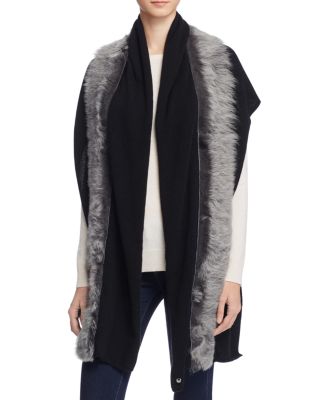 UGG® Luxe Scarf with Shearling Sheepskin