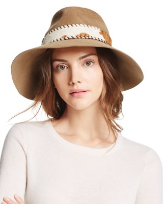 Eric Javits Calf Hair Trim Fedora