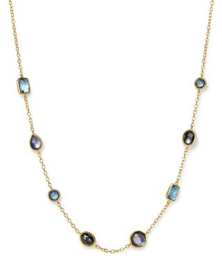 IPPOLITA 18K Gold Rock Candy® Mini Gelato Necklace in Midnight Rain, 16