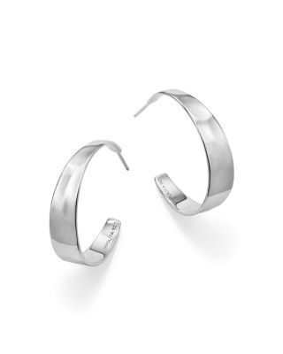 IPPOLITA Sterling Silver Senso Tapered Hoop Earrings