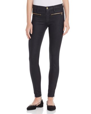 FRAME FRAME Le Skinny De Jeanne Side Zip Jeans in Onyx - 100% Bloomingdale's Exclusive