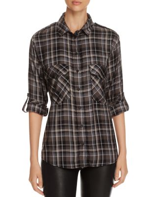 Sanctuary Plaid Boyfriend Shirt