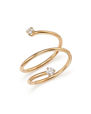 Zoë Chicco 14K Yellow Gold Wrap Ring with Diamonds