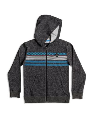 Quiksilver Boys' Heather Striped French Terry Hoodie - Sizes 4-7