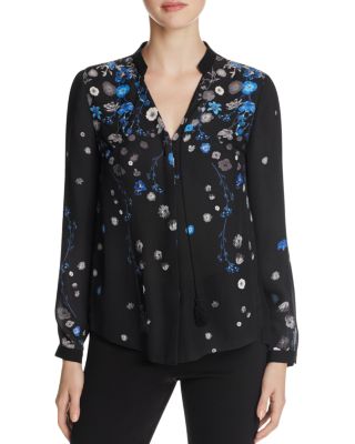 Elie Tahari Amina Floral Print Blouse