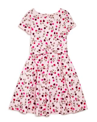 kate spade new york Girls' Rose Print Ponté Knit Dress - Sizes 2-6