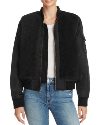 MOTHER The Aviator Sherpa Jacket