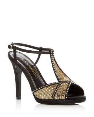 Caparros Ecstasy Jeweled Glitter High Heel Sandals