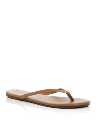 TKEES Leather Flip Flops