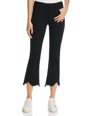 HIDDEN Happi Cropped Flare Jeans in Black