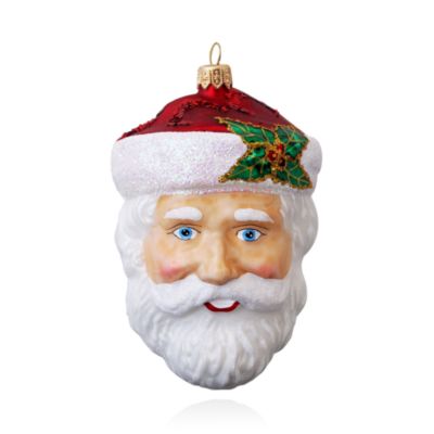 Mia Santa Glass Ornament