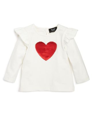 Bardot Junior Infant Girls' Sequined Heart Top - Sizes 12-24 Months