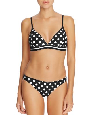 kate spade new york Polka Dot Triangle Bikini Top & Polka Dot Classic Bikini Bottom