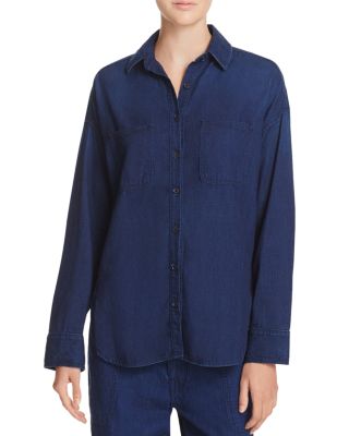 Vince Rinsed Denim Shirt