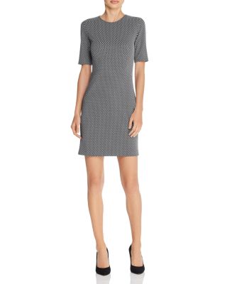 Theory Rijik Checkered Claymont Dress