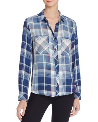 Bella Dahl Plaid Button Down Shirt 