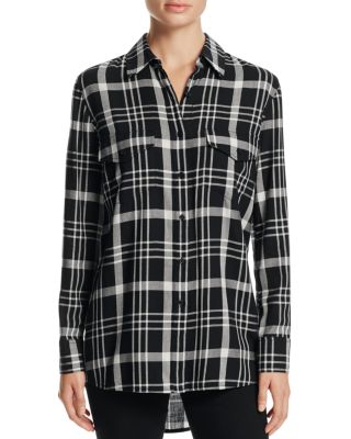 cupcakes and cashmere Plaid Ami Top