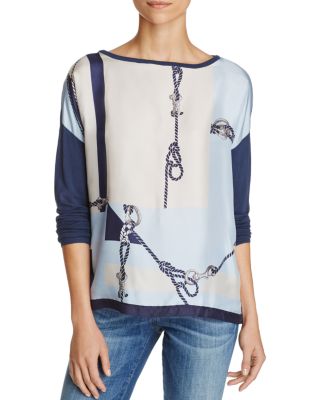 Weekend Max Mara Leslie Silk Front Sweater