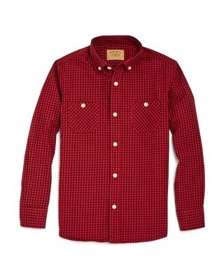 Rose Pistol Boy's Gingham Check Woven Shirt - Sizes 8-14 