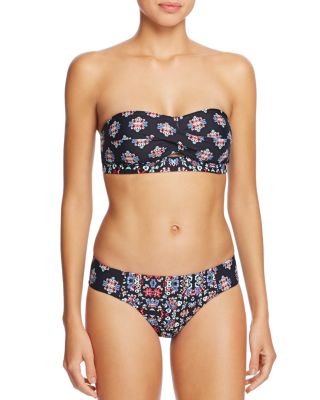 Ella Moss The Wanderer Printed Cutout Bandeau Bikini Top & The Wanderer Printed Bikini Bottom