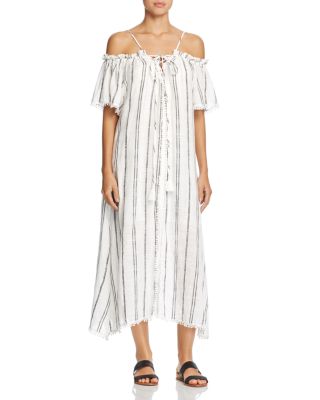 Red Carter Isla Stripe Maxi Dress Swim Cover Up