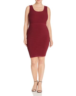 Tart Collections Plus Beri Ribbed Sheath Dress