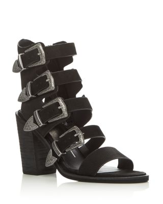 Dolce Vita Layell Buckle City Strappy High Heel Sandals