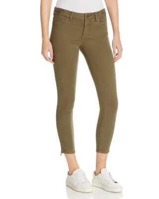 Warp and Weft JFK Skinny Jeans in Green