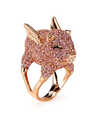 kate spade new york Pavé Pig Cocktail Ring