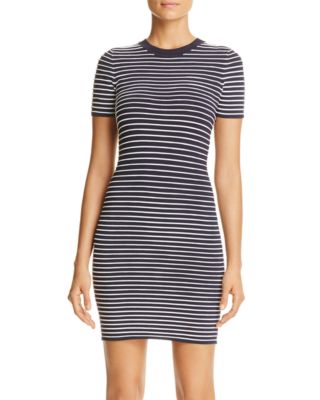 MICHAEL Michael Kors Ottoman Stripe Textured Knit Dress