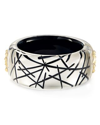 Alexis Bittar Studded Lucite Hinge Bangle