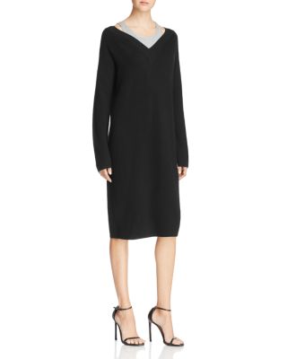 T by Alexander Wang Merino Knit Sweater Dress