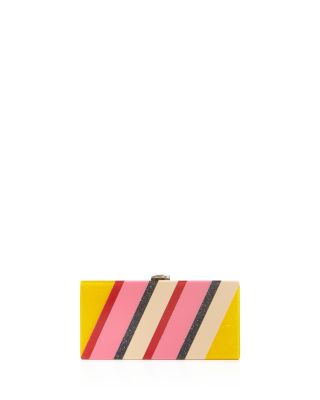 MILLY Stripe Box Clutch