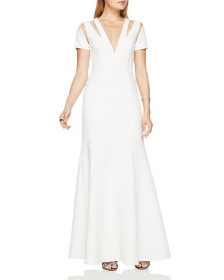 BCBGMAXAZRIA Cutout Gown