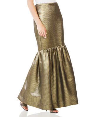 BCBGMAXAZRIA Jen Metallic Mermaid Skirt