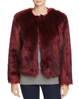 cupcakes and cashmere Snyder Faux Fur Jacket