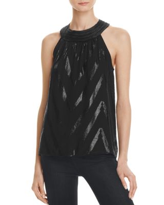 Ella Moss Silk Chevron Shimmer Tank