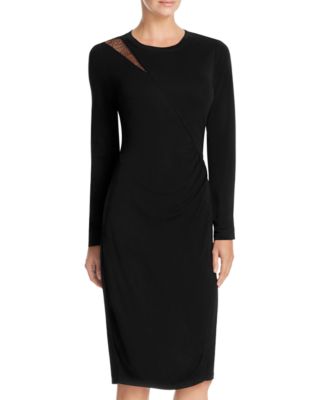 Elie Tahari Saniya Lace Shoulder Dress