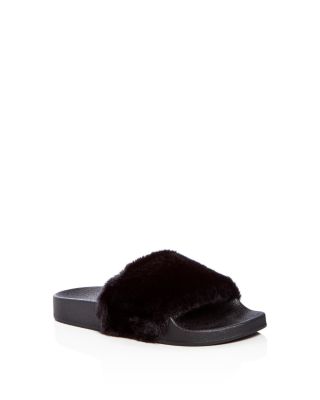 STEVE MADDEN Girls' Softey Slide Sandals - Little Kid, Big Kid