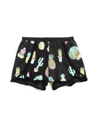 Flowers by Zoe Girls' Cactus & Pineapple Print Shorts - Sizes S-XL