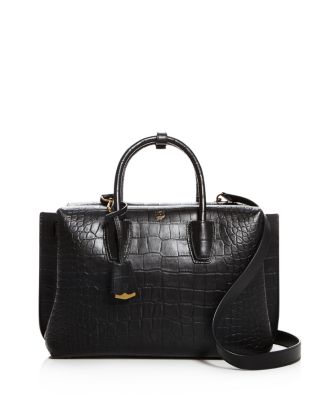 MCM Milla Medium Embossed Leather Tote