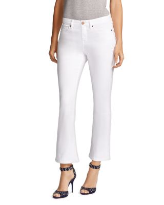 William Rast Flare Crop Jeans in White