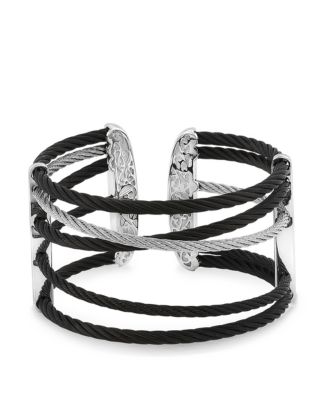 ALOR Black & Grey Cable Cuff