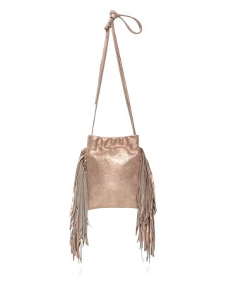 Monserat De Lucca Lola Shimmer Mini Suede Crossbody