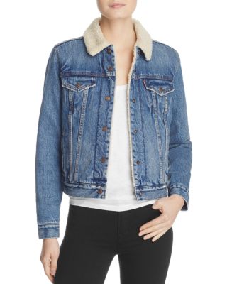 LEVI'S ORIGINAL TRUCKER DENIM SHERPA-LINED JACKET,361360003