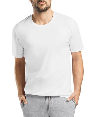 Hanro Cotton Pure Fitted Cotton Crew Neck T-shirt In Multi