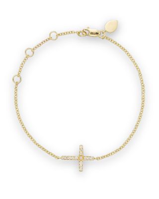 Meira T 14K Yellow Gold Cross Bracelet